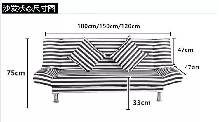 Ưu đãi đặc biệt miễn phí vận chuyển beanbag phòng khách đơn giản sofa vải sofa sofa giường có thể gập lại cửa hàng sofa đơn giản - Ghế sô pha ghế sopha giường