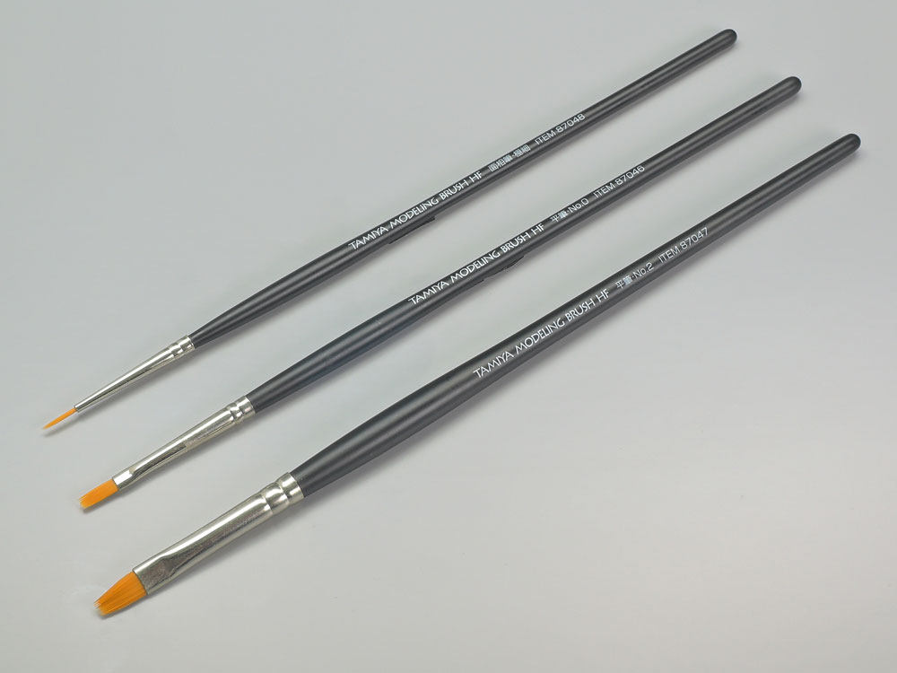 Tanomiya model 87067 Advanced paintbrush 3 Blended Flat Pen 0 Flat Pen 02 Face Pen Extremely Thin