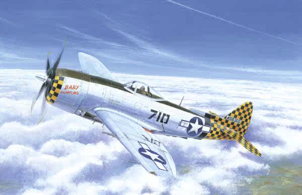 Italian model 1240 1 72 US WWII P-47N 