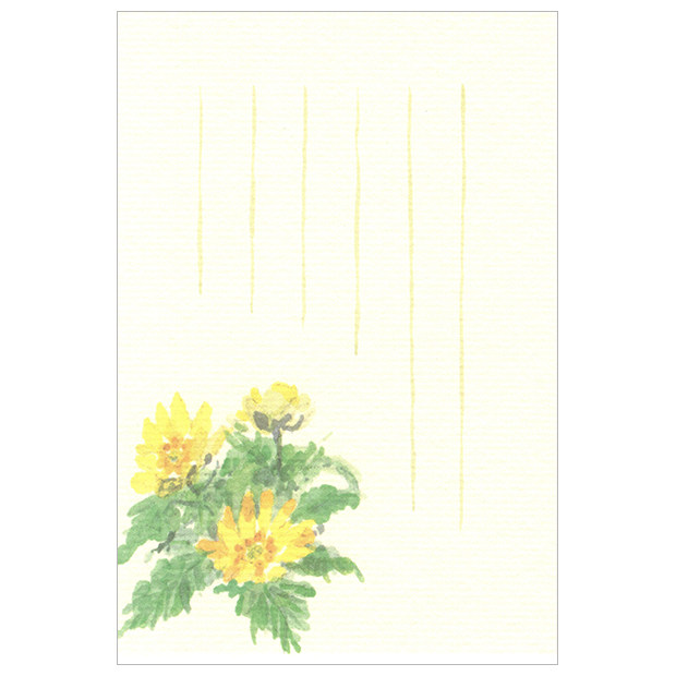 (Summer and Autumn Winter Spring) Japanese Watercolor Painting Season and Paper Postcard Winter Fufu Sushi 1