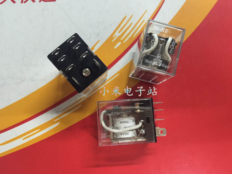 JQX-13F-LY2C 12VDC 24V 6V 9V 220V SOKE Shenle Relay 10A 250VAC