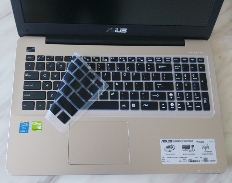 Asus 15.6-inch bụi bàn phím máy tính xách tay vỏ bảo vệ bộ phim A555QG9700 máy tính bất thường Q bảo hiểm đầy đủ - Phụ kiện máy tính xách tay miếng dán bàn phím máy tính casio