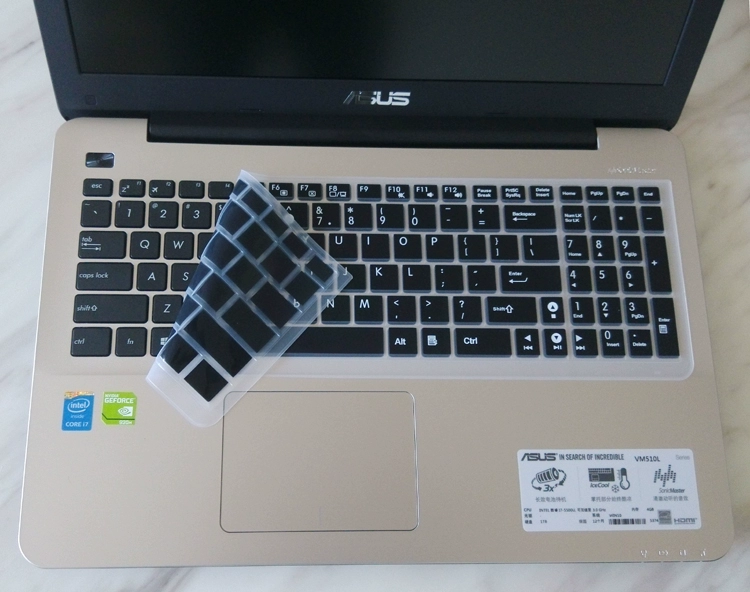 Asus 15.6-inch bụi bàn phím máy tính xách tay vỏ bảo vệ bộ phim A555QG9700 máy tính bất thường Q bảo hiểm đầy đủ - Phụ kiện máy tính xách tay miếng dán bàn phím laptop hp