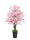 Artificial Peach Blossom Tree, Fake Peach Tree, Cherry Blossom Tree, Plum Blossom Tree, Flower Tree, Artificial Plant, Decorative Landscape Tree, Floor-Standing Green Plant