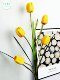 Artificial Tulip Single Stem Silk Flower Vase Fake Flower Decorative Flower Branch Living Room Home Decoration Vase Flower Arrangement