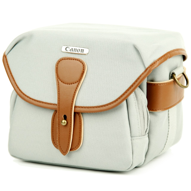 Canon R50R100R10M50IIM6IIR8200DII retro messenger bag ຖົງກ້ອງຖ່າຍຮູບດິຈິຕອນ