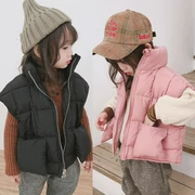 Áo vest cotton trẻ em bên ngoài mặc vest dày Hàn Quốc bé trai và bé gái dày vest vest vest mùa đông