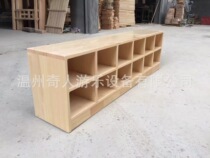 Kindergarten early education wooden shoe rack log Cabinet * packing shoe cabinet * wooden shoe rack childrens shoe cabinet