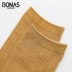2 đôi kho báu Naos mô hình mùa xuân và mùa thu rắn màu nữ vớ cotton vẽ xu hướng đan đại học gió cá tính nữ - Vớ bông