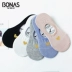 5 宝 娜斯 Nhật Bản tình yêu vô hình vớ thuyền nữ silicone chống trượt vớ cotton chống trượt - Vớ bông Vớ bông