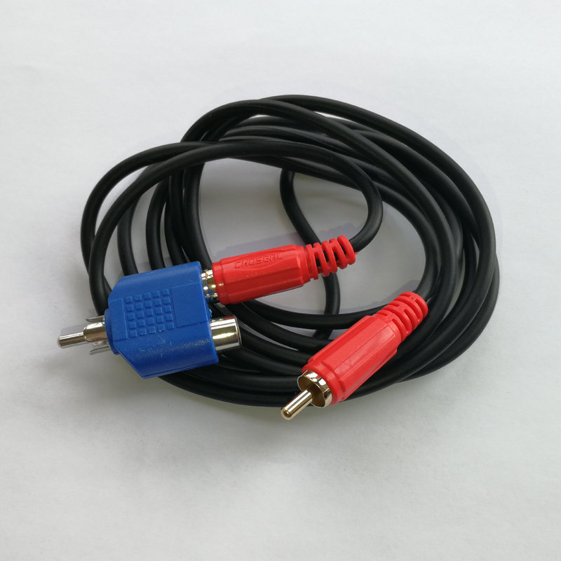 Shanghai Xindi after-sales dedicated 1 8 meters AV three-way video connection conversion line display Lotus DC line recommended