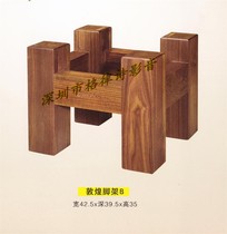 Jazz rack Dunhuang B large speaker tripod black walnut solid wood stand bookshelf box tripod freight collect