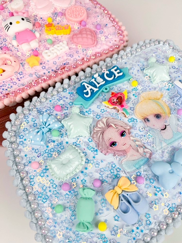 Детская сумка ручной работы, кремовый набор материалов, коробочка для хранения, игрушка для принцессы, детская поделка своими руками, подарок на день рождения