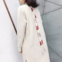 Phương pháp khai trương mùa thu nhẹ nhàng ~ quá trình vặn vẹo lỏng đan áo len dài tay áo len áo khoác len nữ dày