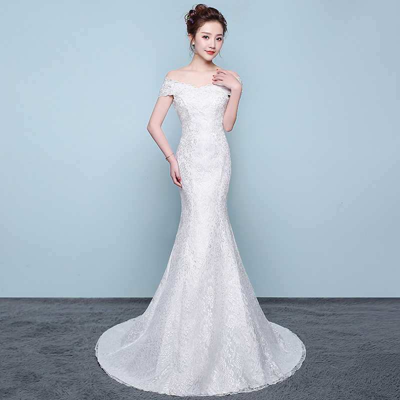 Корсет, свадебное платье для невесты, крой «рыбий хвост», подходит для подростков, открытые плечи        