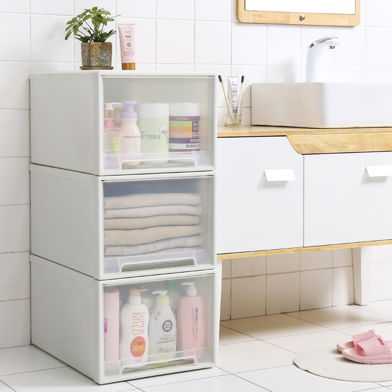 透明抽屉式收纳箱