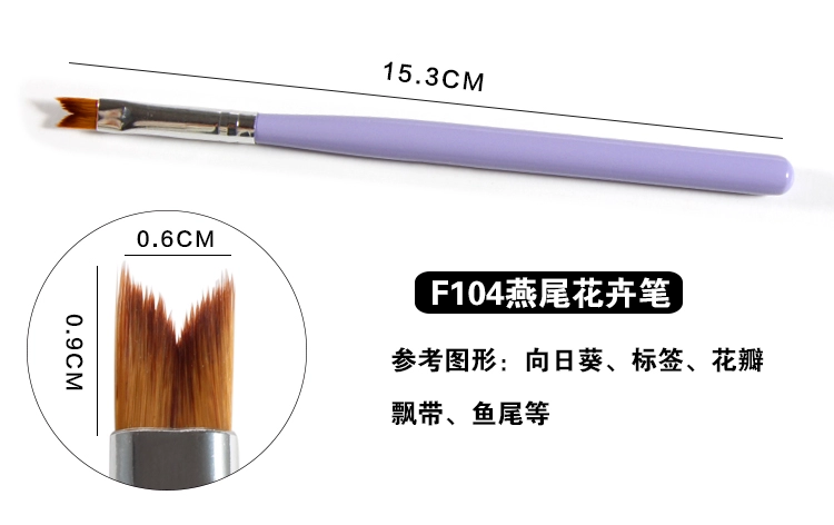 Chusha new nail pen tool hoa bút set 8 Gói hoa văn trị liệu bằng bút vẽ móng tay vẽ hoa bút bộ dụng cụ cắt móng tay