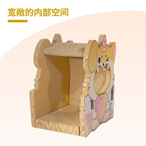 Raw and non-stop eating cat-grabbing plate abrasion-resistant corrugated paper cat-nest grinding claw plate cat toy kittens toy
