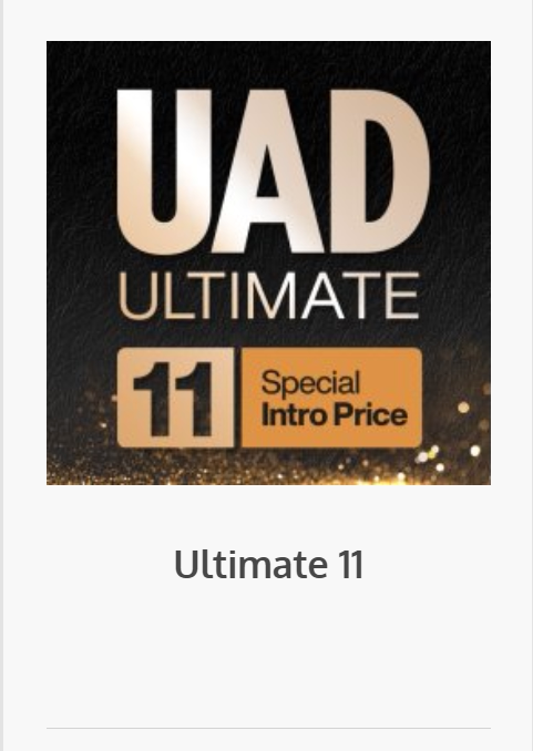 Seven Line Pavilion UAD Ultimate 11 Ultimate 11 UAD plug-in permanent sharing package