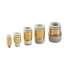 External thread round inner hexagonal straight connector KQ2S4-M5 6-01 8-02 10-03S 12-04 1604