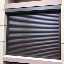 Aluminum alloy rolling shutter door into the household automatic garage door Silent rolling gate Balcony crystal gate Stainless steel push-pull