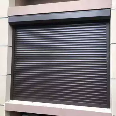 Aluminum alloy roller shutter door entry automatic garage door Silent roller shutter balcony crystal gate Stainless steel push-pull