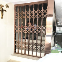 Foshan electroplated sliding gate Aluminum alloy stainless steel sliding door window Security door Balcony floor-to-ceiling window