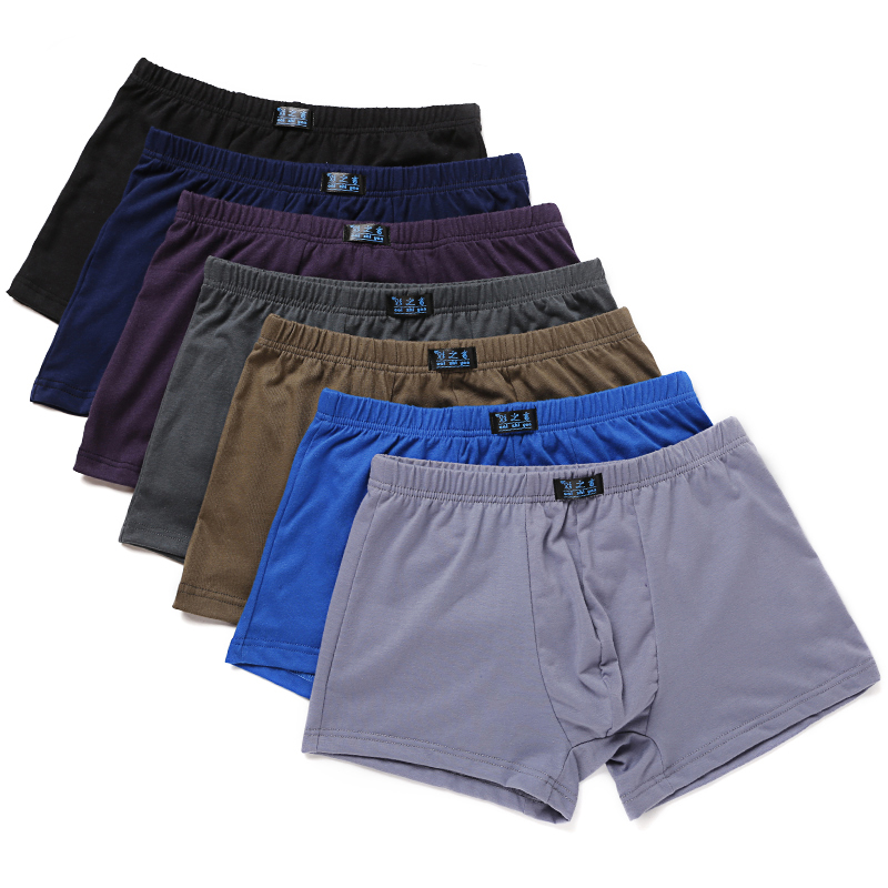 [5 nạp] Đồ lót nam cotton boxer cotton thanh niên eo giữa cỡ lớn rộng bốn góc quần short đầu quan lot nam cao cap
