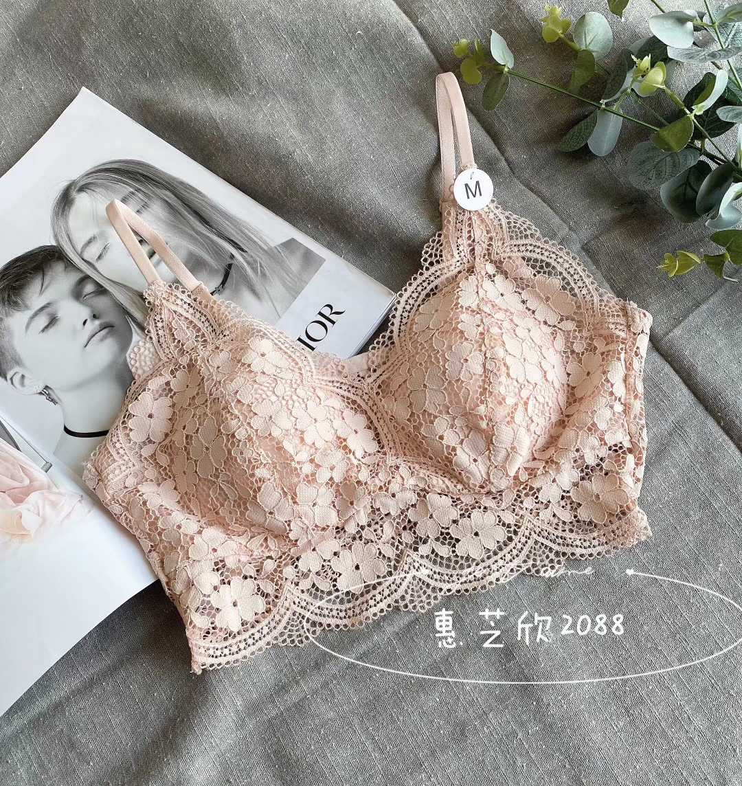 Hui Zhixins sexy mới ren đẹp lại tụ tập ngủ womens áo ngực sling đồ lót mùa hè mỏng thở quấn ngực.