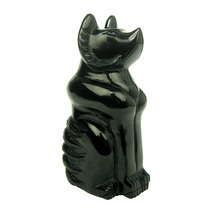 Xuanyou Obsidian fox ornaments crafts Peach flower Feng Shui decoration ornaments