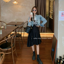 (Internal purchase clearance of 50 percent off) Summer home salt sweet American retro denim short motorcycle jacket jacket jacket