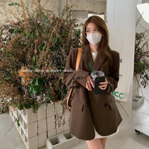 Summer home early autumn multi-color long and short girlfriends casual suit jacket female temperament design sense niche suit