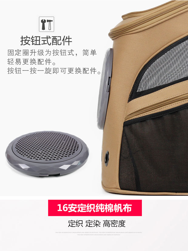 Không gian túi thú cưng lớn ra khỏi túi cabin xách tay với túi chó mèo ba lô Keji law xô 2 con mèo - Cat / Dog hàng ngày Neccessities bình uống nước cho mèo
