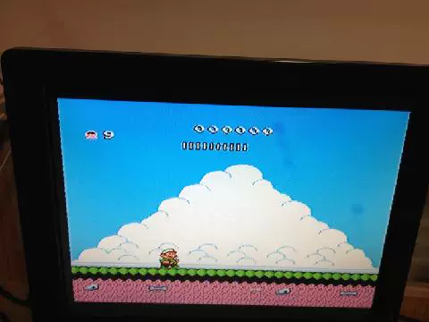 Máy trò chơi FC đỏ và trắng với thẻ trò chơi TV màu vàng Thẻ trò chơi 8 bit Super Mario 9 - Kiểm soát trò chơi