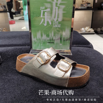 Scatto 2024 nouveau style dété le même style de Yang Mi Jinsha chaussures Birkenstock à marche lente pour vêtements dextérieur sandales pour femmes ED104BT4