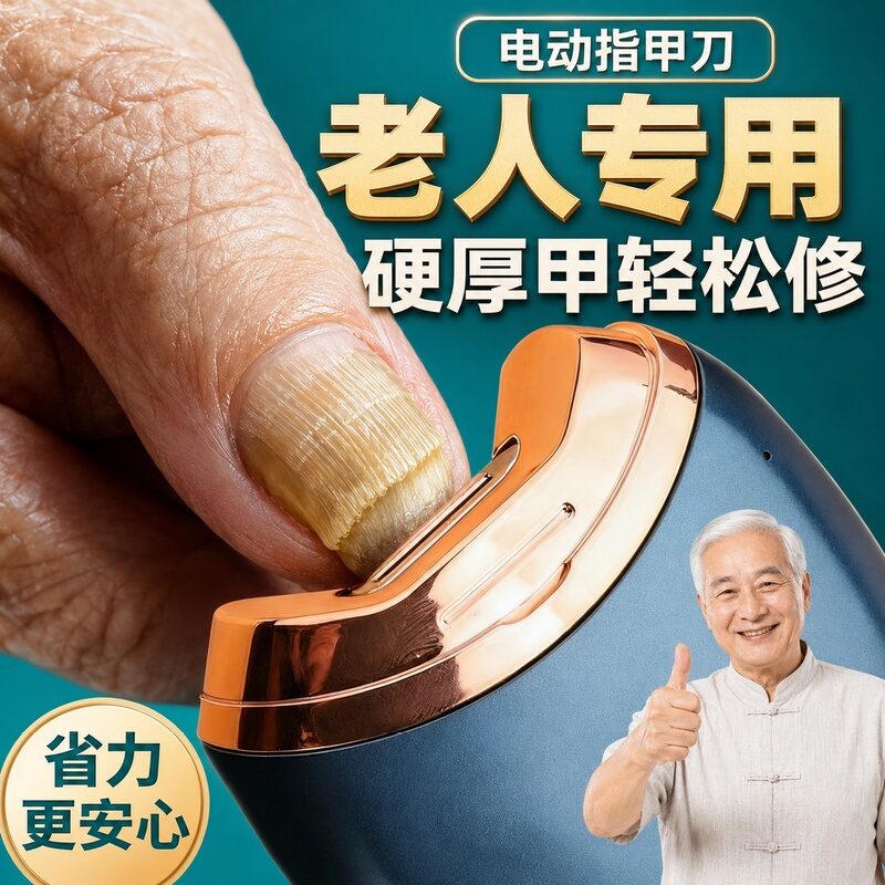 Japanese Imported Electric Nail Clipper for the Elderly, Specialized for Trimming and Polishing Toenails, Fully Automatic, Suitable for Both Hands and Feet