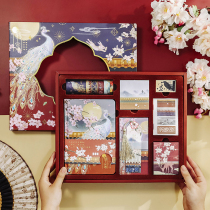 Ancient Wind China Wind Loo God Endowed Wind China Record Hands Account Material Big Gift Box Notebook Retro Notepad Subsuit