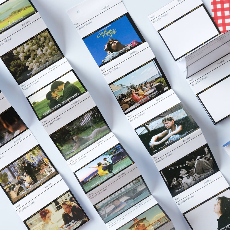 Tearable writing stickers ins Wind decorative small pattern Movie border Hand book collage collection human folding stickers