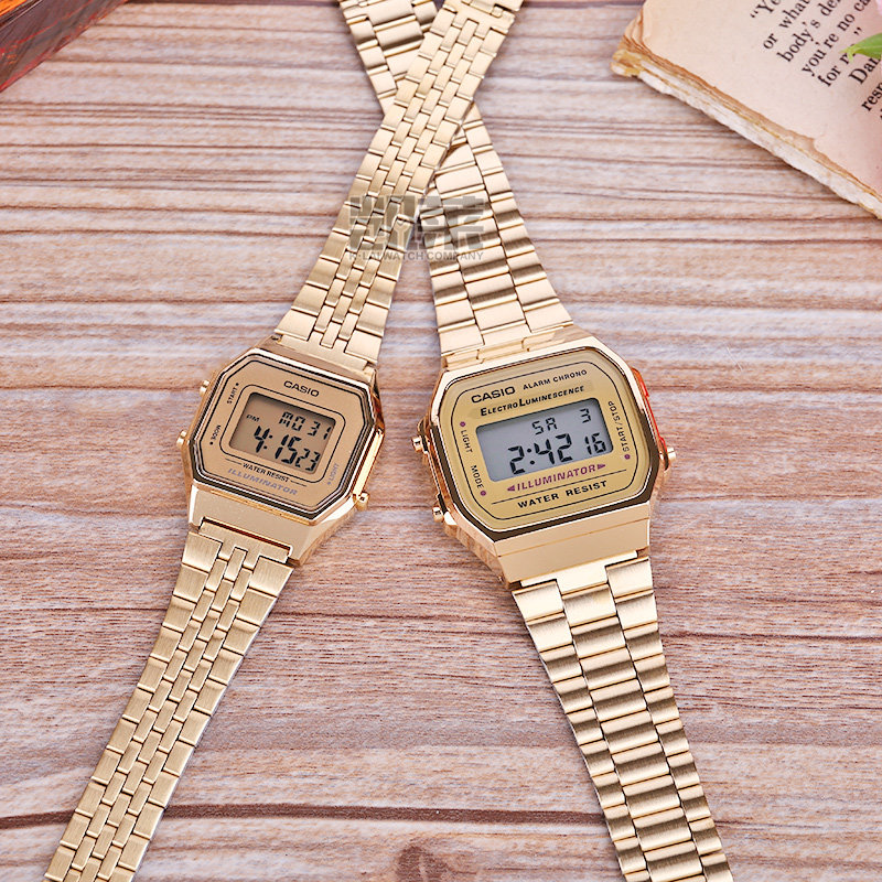 casio mini watch gold