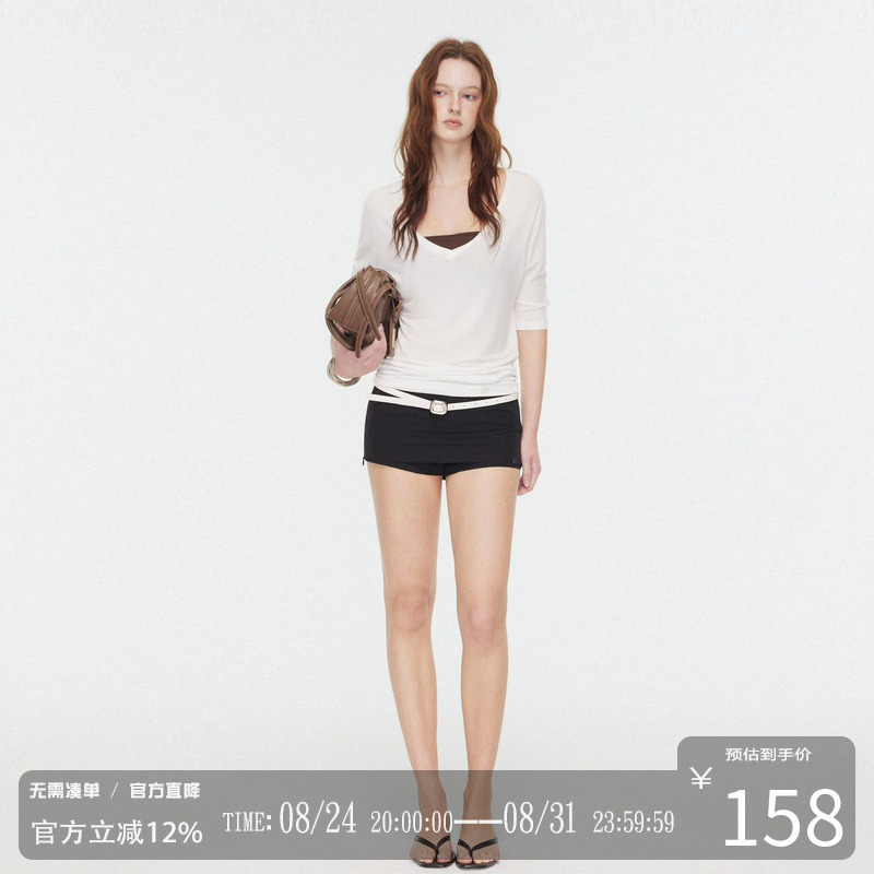 Codice Lab Retro Simple Korean Style Mini Skirt Shorts Versatile Casual Summer Slimming and Figure-Flattering