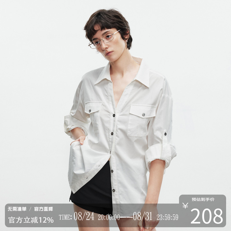 Codice Lab High-Quality Workwear Lyocell Blend Lapel Mid-Sleeve Casual Long-Sleeve Shirt for Autumn