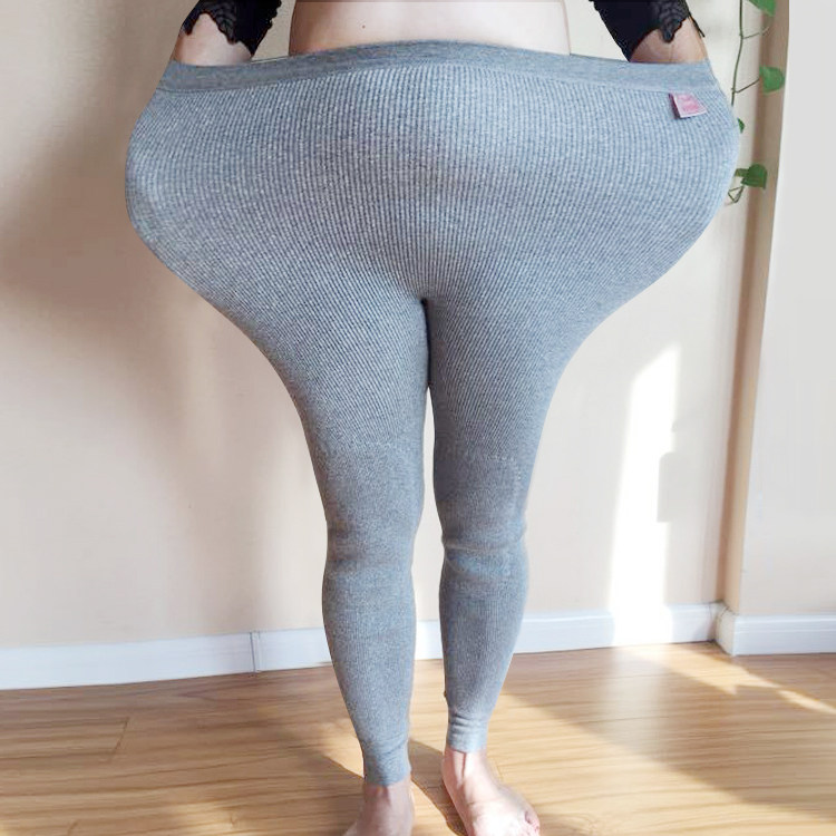 Waist Circumference Four Feet Inner Pure Cotton Thickened and Enlarged Warm Pants Men And Women Loose Middle Aged Kneecap Sanitary Pants Thermal Pants