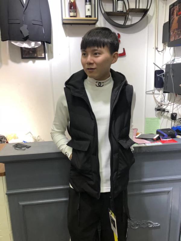 Phiên bản nam Hàn Quốc của xu hướng thu đông đẹp trai xuống áo khoác cotton nam Áo vest mỏng thanh niên vest vest vest nam ao khoac nam