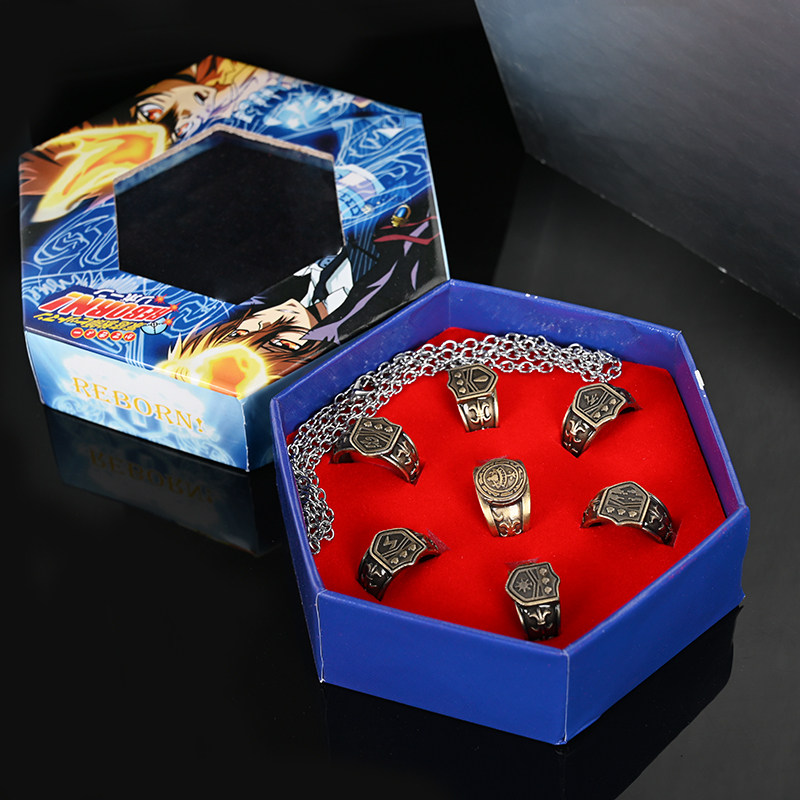 簡 佰格 初代家庭教師彭格列戒指云雀六道山本獄寺指環嵐云霧雷風晴之戒動 Yahoo奇摩拍賣