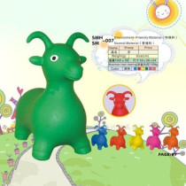 Thickened Enlarged Kindergarten Children Inflatable Toys Jumping Horse Environmental Protection Leather Small Sheep Riding Sheep Bounce Hot Pins