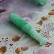 Мундштук 帝王绿 马来玉烟嘴烟具男士用品送老人礼品