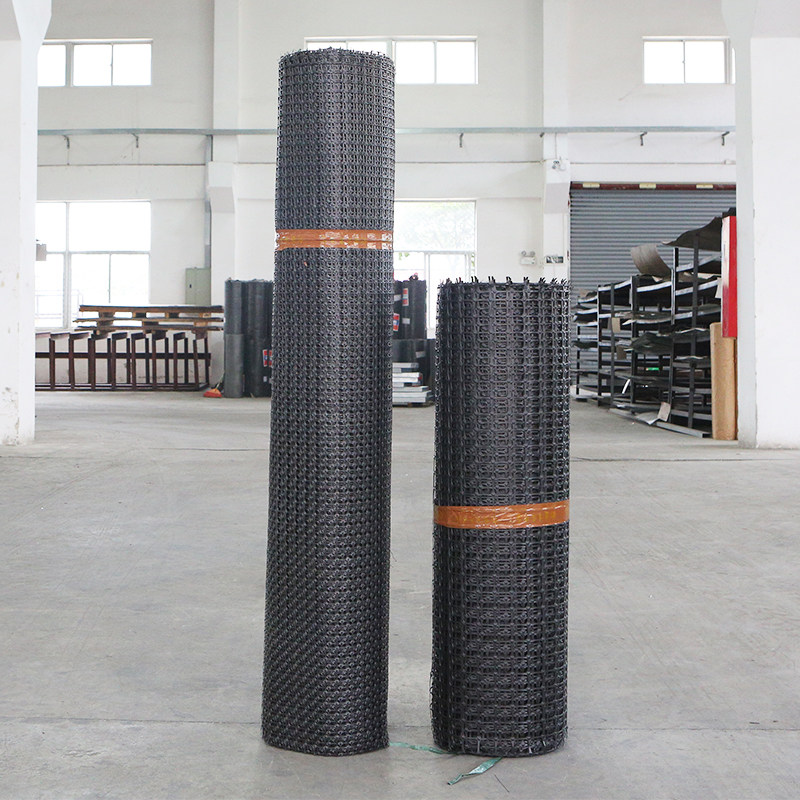 Manufacturer tensile splitting polypropylene Geogrid roadbed anti-cracking net black cultured plastic protective net for raising chickens and ducks