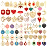 M18 L26 K07 DIY Jewelry Accessory Pure Copper подвесная подвесная подвесная подвесная подвеска луна треугольник персиковой сердце круглый