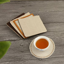 Cotton linen fabric coasters coarse hemp Zen tea cup mat canvas a variety of thick tea ceremony spare parts handmade kung fu tea