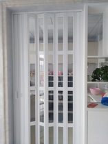 PVC folding door sliding door Bathroom balcony Kitchen glass sliding door Indoor living room partition door